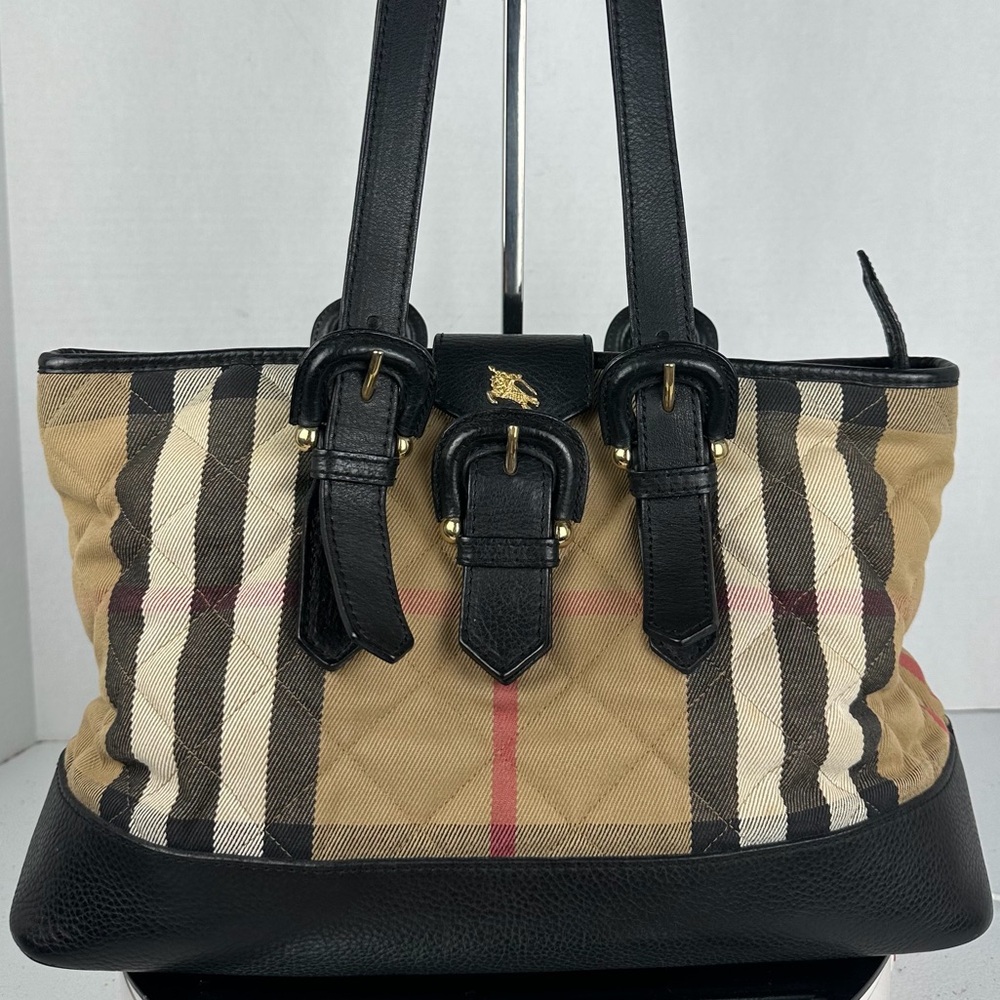 BURBERRY NOVA CHECK SHOULDER BAG - Picture 15 of 15